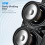 Imagem de Alto-falante Bluetooth YIER Wireless TWS 80W com Luzes - 100dB