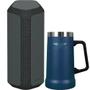 Imagem de Alto Falante Portatil Sony SRS-XE300 - Preto + Copo de Cerveja Morgan Jackson - Azul 710ML