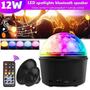 Imagem de Alto-falantes claros de qualidade de som 12w wireless bluetooth rgb led party disco crystal speaker magic ball efeito música som de luz do palco