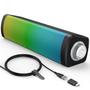 Imagem de Alto-falantes de computador LENRUE X11 alimentados por USB com adaptador USB C