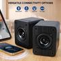 Imagem de Alto-falantes de estante Bluetooth Saiyin 40W com cone duplo de 3"