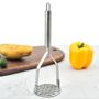 Imagem de Amassador de batata inox 24cm manual utensílios para cozinha moderna