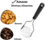 Imagem de Amassador de Batatas e Legumes Inox Manual Ergonômico Amassador Para Purê com Cabo Plástico Anti Calor