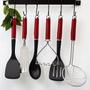 Imagem de Amassador de Batatas Inox Vermelho com Alça Luxo KitchenAid