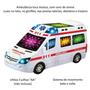 Imagem de Ambulância de Brinquedo Infantil com Luzes Som Bate e Volta - Toy King