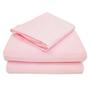 Imagem de American Baby Company 100% algodão natural Jersey tricotado conjunto de lençóis, rosa, respirável macio, para meninas
