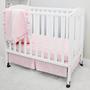 Imagem de American Baby Company Heavenly Soft Minky Dot 3-Piece Mini/Portable Crib Bedding Set, Pink, for Girls