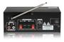 Imagem de Amplificador Áudio Bluetooth Receiver 200w Rms Com Rádio Fm Usb 2 Entradas Para 2 Microfones Karaokê