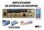 Imagem de Amplificador Áudio Receiver Bluetooth Som 110V Usb Le-705