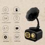 Imagem de Amplificador de Som Bluetooth Retro Portátil - Mini Caixa de Som Wireless com Suporte para Cartão TF (Mogno)
