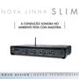 Imagem de Amplificador Receiver Som ambiente Slim 4500 Optical G5 4 Canais 120W RMS Bluetooth, RCA, USB, P2, Card SD Frahm - 32115