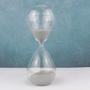 Imagem de Ampulheta Decorativa Vidro Liso Areia Colorida Decoração Timer 30 Minutos 