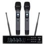 Imagem de AMW AU300 v2 Microfone Sem Fio Duplo de Mão Digital UHF WR246D + 2x WM45