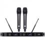 Imagem de AMW AU400 v2 Microfone sem fio Duplo de Mão Digital UHF Rack WR278D + 2x WM75