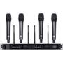 Imagem de AMW AU6000 v2 Microfone sem fio Rack 4 canais Digital + Estojo  WR475Q + 4x WM75