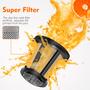 Imagem de AMZCHEF Juicer Masticating Pressão Fria 150W com Função Reversa (Cinza)