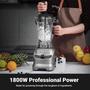 Imagem de Amzchef Liquidificador Profissional 5-IN-1 1800W com 5 Funções, Cinza