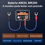Imagem de Analisador de Bateria ANCEL BM200 12V - Bluetooth 4.2, Display LED e Teste SOH/SOC