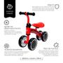 Imagem de Andador Infantil Bicicleta De Equilibrio Sem Pedal 4 Rodas Zippy Toys Quadriciclo Bebê Criança 24Kg Bike Passeio Vermelho