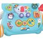 Imagem de Andador Infantil Musical Didático Educativo Empurrador Bebê DM Toys DMB6750 Azul