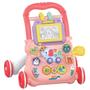 Andador Infantil Musical Didático Educativo Empurrador Bebê DM Toys DMB6751 Rosa Imagem de Andador Infantil Musical Didático Educativo Empurrador Bebê DM Toys DMB6751 Rosa