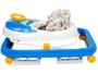 Imagem de Andador infantil para bebê com som e rodinhas azul e branco