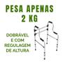 Imagem de Andador para idoso 2 níveis pós cirúrgico Com Apoio Duplo apoio Auxilia A Andar E Levantar 130kg