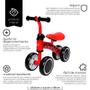 Imagem de Andador Sem Pedal Bebe Equilibrio 4 Rodas Bicicleta Vermelho Zippy Toys