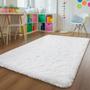 Imagem de Andecor Tapetes Suaves Fluffy Quarto - 5 x 8 Pés Interior Salsicha Área de Pelúcia Tapete para Meninos Meninas Crianças Baby College Dormitório Sala de Estar Casa Decoração Piso Tapete, Branco