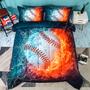 Imagem de Andency 3D Baseball Comforter Twin (66x90 Polegada), 2 Peças (1 Baseball Comforter, 1 Pillowcase) Sport Microfiber Baseball Comforter Bedding Set for Boy Kids