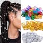 Imagem de Anéis de Cabelo Dreadlock Ajustáveis - Kit com 100 Peças - Grampos para Cabelo