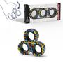 Imagem de Anéis Fidget Spinner para Alivio da Ansiedade - Kit com 3 Unidades