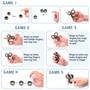 Imagem de Anéis Fidget Spinner para Alivio da Ansiedade - Kit com 3 Unidades