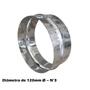 Imagem de Anel 120mm Em Aço Galvanizado Para Cano De Chaminé Fogão à Lenha Lareira - N3 AMZ