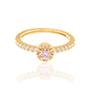 Imagem de Anel 18k com zircônias ROSA 512558 Rommanel