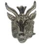 Imagem de Anel Ajustável Baphomet 3,0 Cm Em Metal-Escolha A Cor