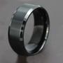 Imagem de Anel Aliança Titânio Preto 8mm Escovado