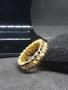 Imagem de Anel Banhado a ouro com strass Branco e Preto n17