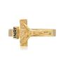 Imagem de Anel Crucifixo C/ Cristo Masculino Ouro Amarelo 18kl Modelo4