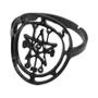 Imagem de Anel de Aço Inoxidável com Sigilo de Astaroth - Jóia com Design de Selos Demoníacos