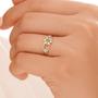 Anel De Formatura Feminino enfermagem verde OURO 18k A513 - MAEHLER JOIAS Imagem de Anel De Formatura Feminino enfermagem verde OURO 18k A513