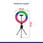 Imagem de Anel De Luz Ring Light Colorido Gravar Vídeo Com Tripé Mj20