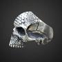 Imagem de Anel de Prata Caveira - Skull Texture - Em Prata 925 maciça - Celtic Joias Masculinas