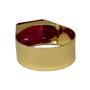 Imagem de Anel Em Ouro 18k 750 Masculino Pedra Retangular Cores