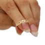 Imagem de Anel Escrito Cristo Folheado em Ouro 18K