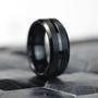 Imagem de Anel Masculino 8mm Tungstênio Preto