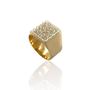 Imagem de Anel Masculino Diamonic Zircônias em Nobre Ouro 18K K790