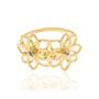 Imagem de Anel Skinny Ring Flores Com Zircônias Rommanel 512229