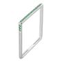 Imagem de Anel Style Quadrado Prata com Zircônia Verde