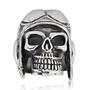 Imagem de Anel West Coast Jewelry Aviator Skull para homens em aço inoxidável